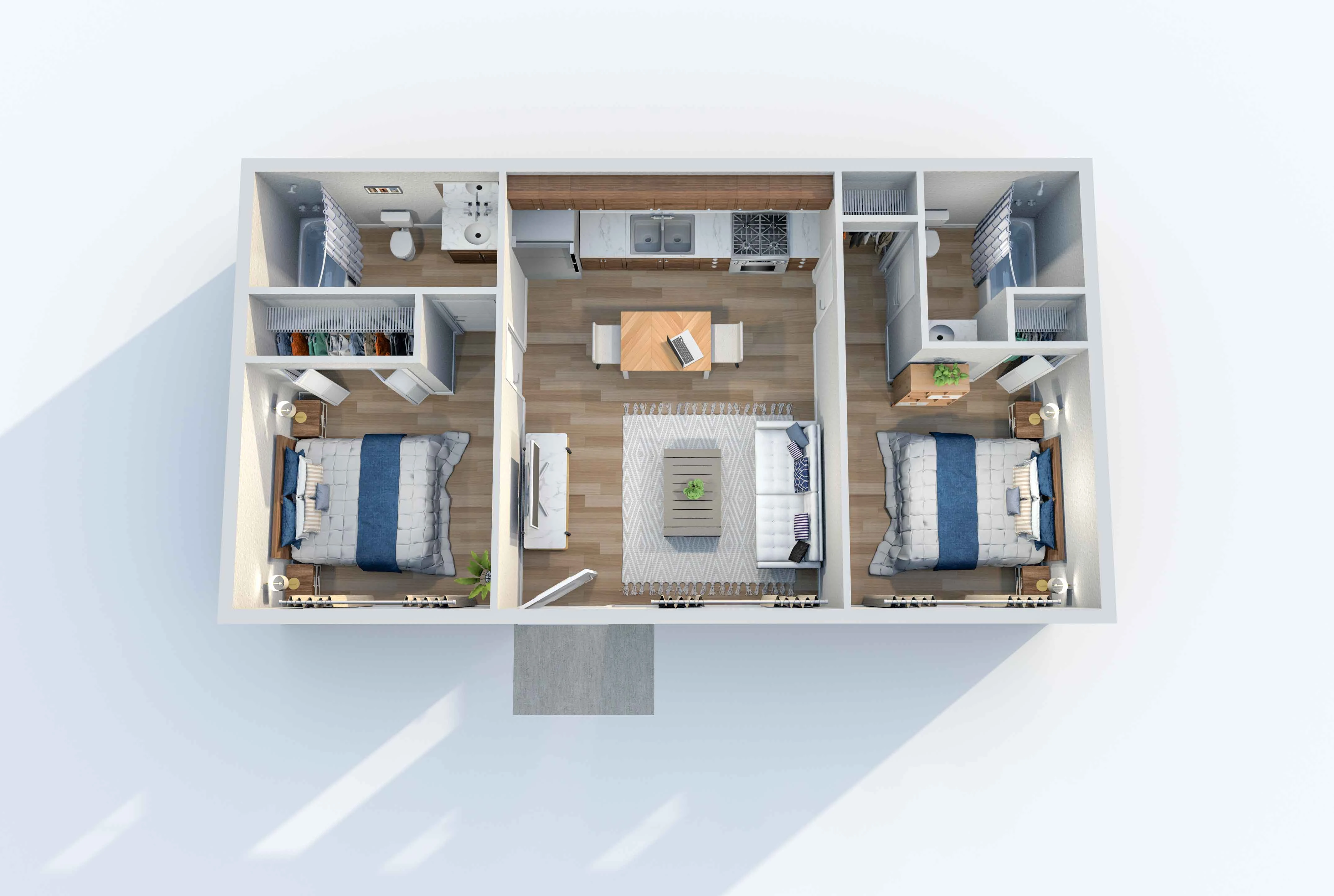 Floor plan: B2 — Residence at McDowell